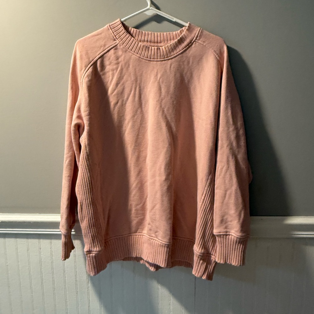 Aerie light pink oversized sweatshirt small